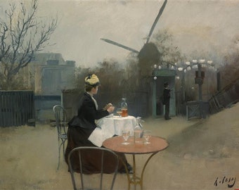 Ramon Casas - Plein Air 1890 Museum Quality Hand Painted oil reproduction Modernisme