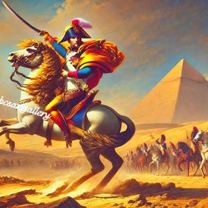 Napoleón y la Esfinge pintura al óleo original sobre lienzo 100% pintada a mano Napoleón Napoleón Bonaparte Jean-Léon Gérôme