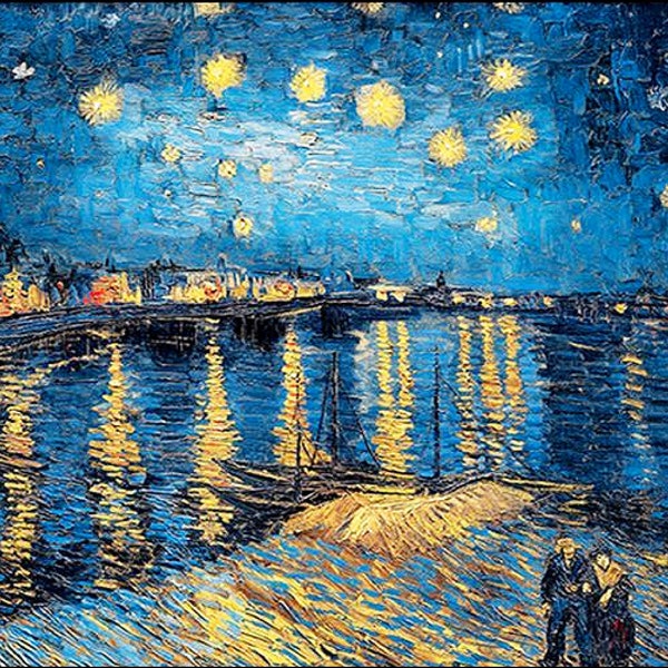 Starry Night Over the Rhône (La Nuit étoilée) 1888 Vincent van Gogh Museum Quality hand painted oil painting reproduction