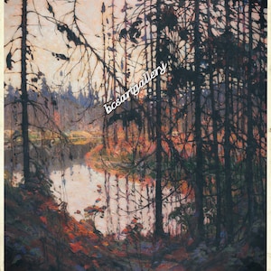 Tom Thomson - Northern River 1914 Museum Quality hand painted oil reproduction Thomson Group of Seven Canadian Iconic Art Birthday gifts