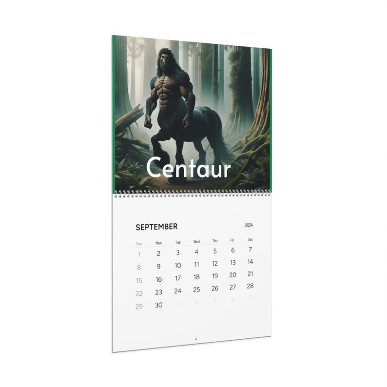 Mythical Beasts and Folklore Wall Calendars 2024 Etsy UK
