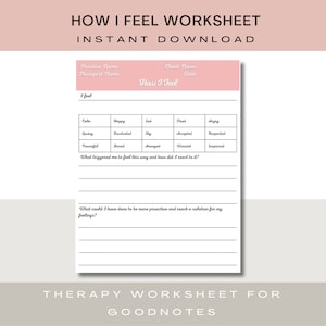 Understand Feelings PDF | Emotions Therapy Worksheet | Thoughts Journaling | Trigger Therapy Fillable | Digital Journal | Emotional Healing
