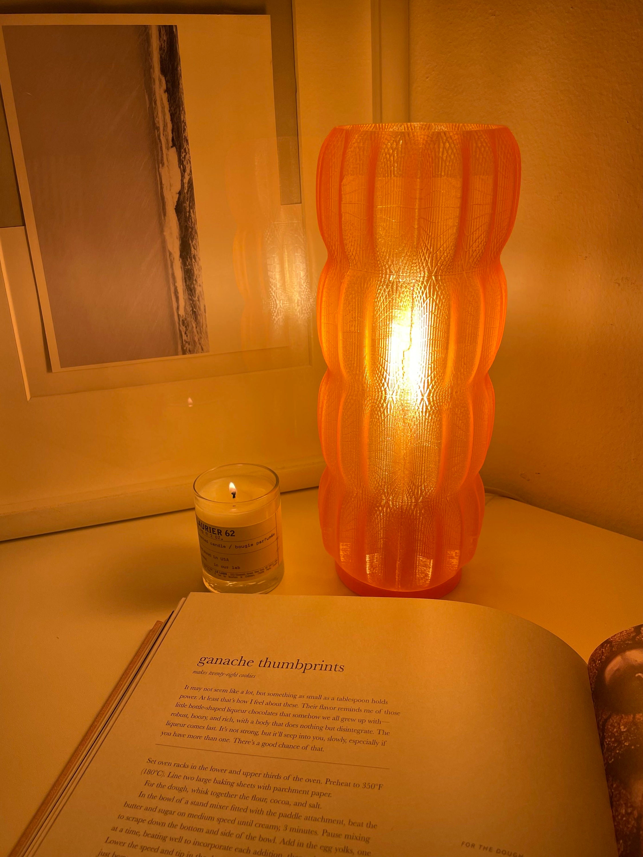 Flow Lamp No.6 - 3D Printed Lamps With Unique Textured Finish - 3.5x3 ...