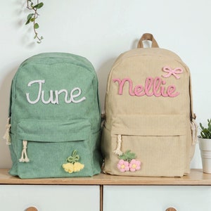 Personalisierter Kinderrucksack mit Namen, benutzerdefinierte Kleinkind-Buchtasche, niedlicher Baby-Rucksack, Vorschulrucksack, Geschenk für Kinder, Geschenke für die Schwester