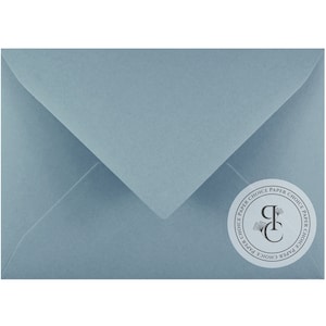 Busta Azzurro Polvere B6 (125x175mm) | Busta Partecipazioni Matrimonio | 120 gsm