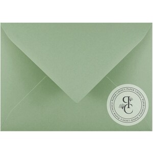 Busta Verde Salvia B6 (125x175mm) | Busta Partecipazioni Matrimonio | 140 gsm