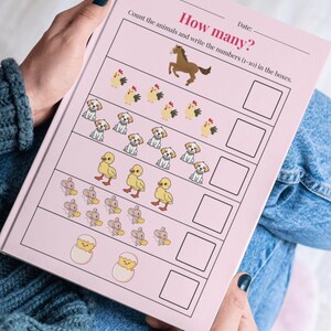 How Many? Animal Counting Worksheet for Kids – Fun and Educational Printable Activity