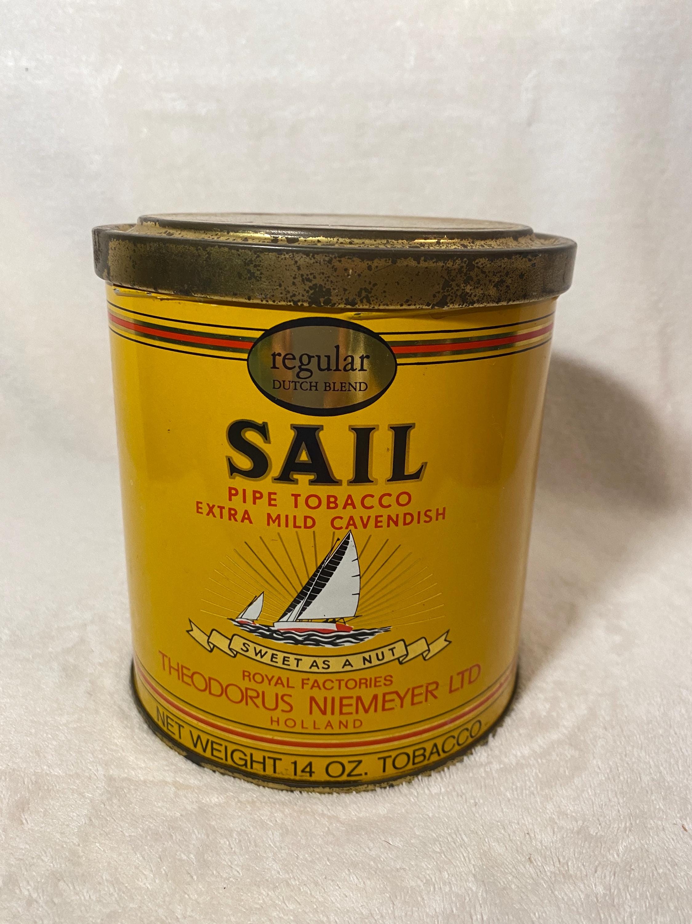 pipe tobacco tin Vintage Sail Tobacco Tin – Retro Decor