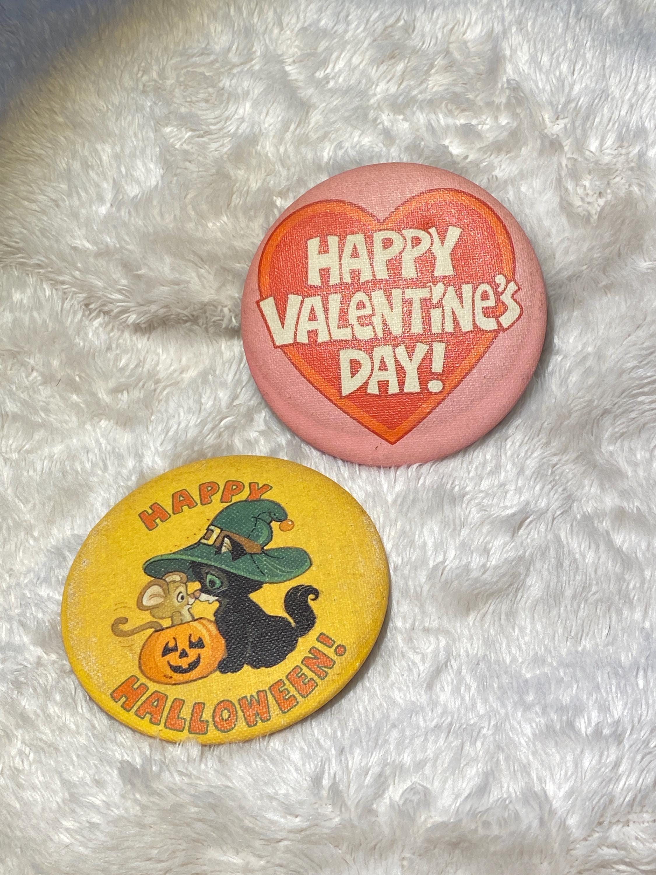 Vintage Pin-back Buttons by Hallmark- Set of 2 - Etsy