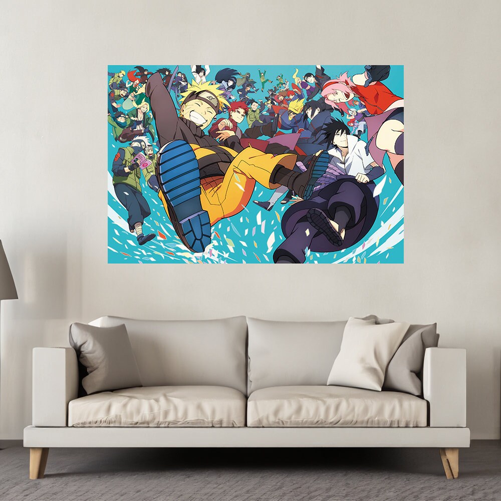 Acheter Toile imprimée Hd Naruto Uchiha Sasuke, décoration classique,  chambre d'enfant, affiche de décoration pour la maison