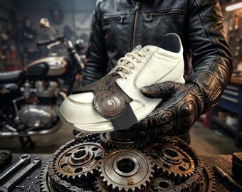 Protector de cuero para la palanca de cambios de motocicleta