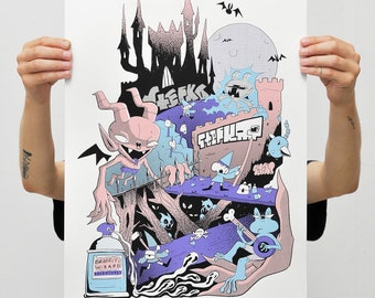 GRAFFITI WIZARD - cartel serigrafiado