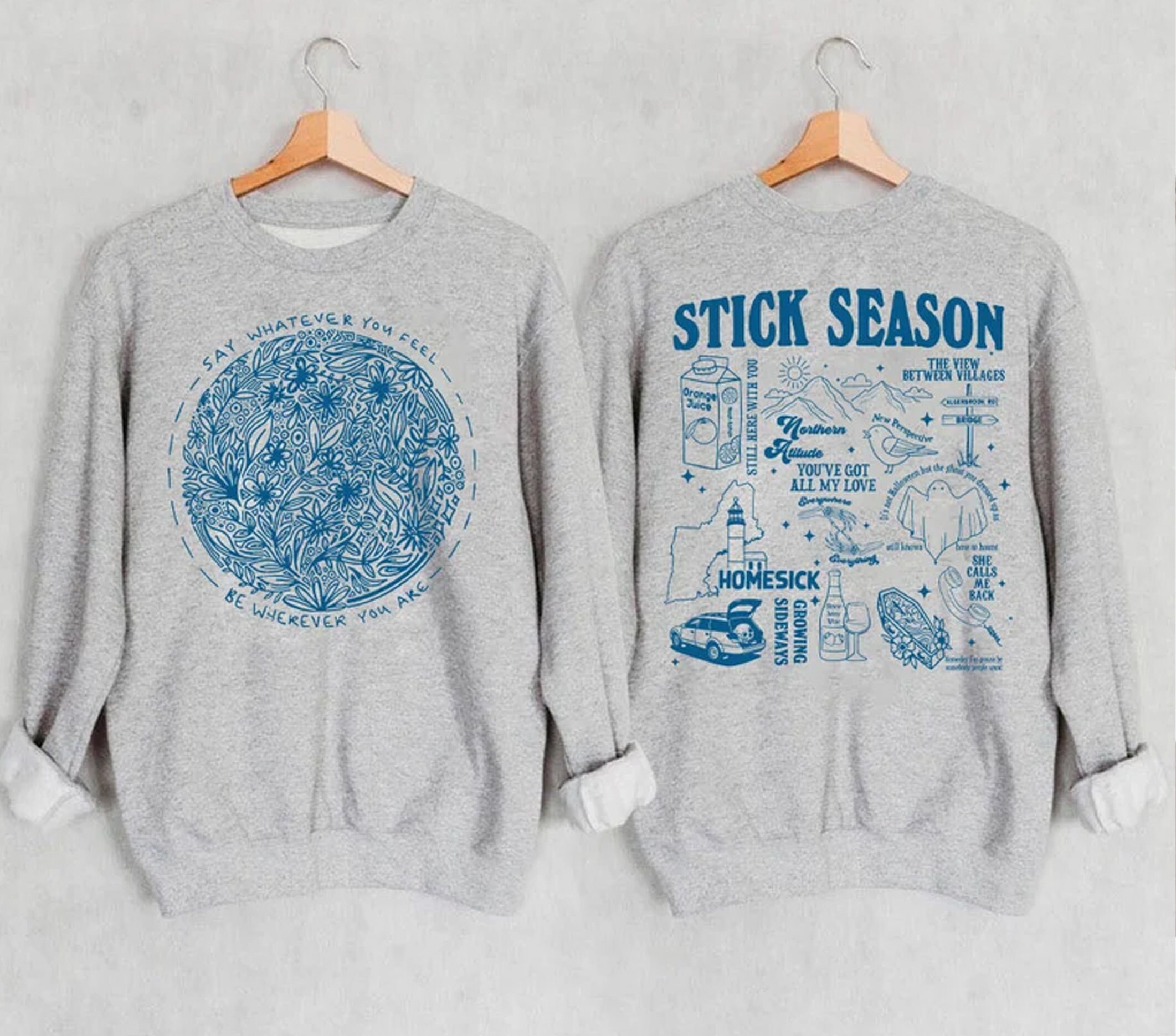 Discover Stick Season Summer Tour 2023 Double Sided Sweatshirt