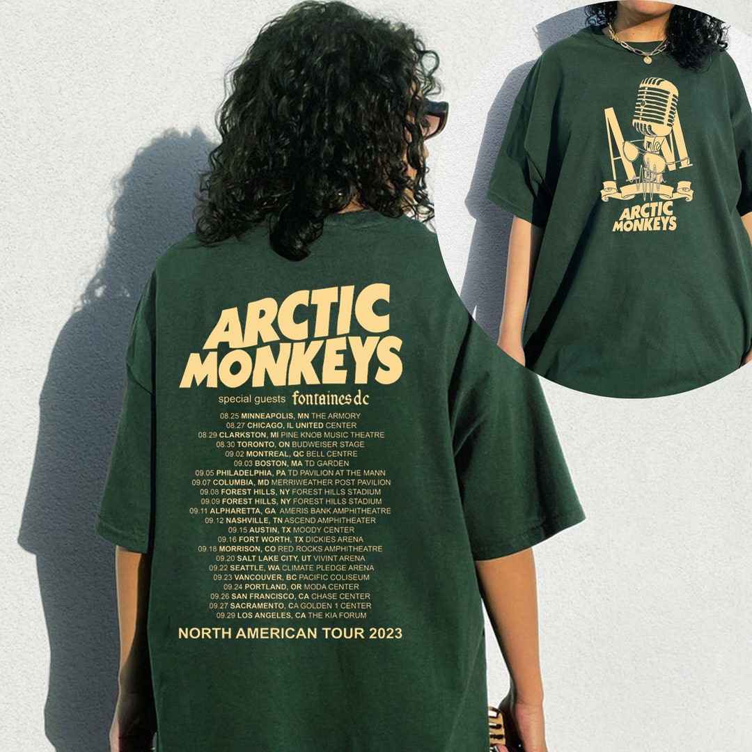 Vintage Arctic Monkeys Band Tshirt 2023 North America Tour Etsy