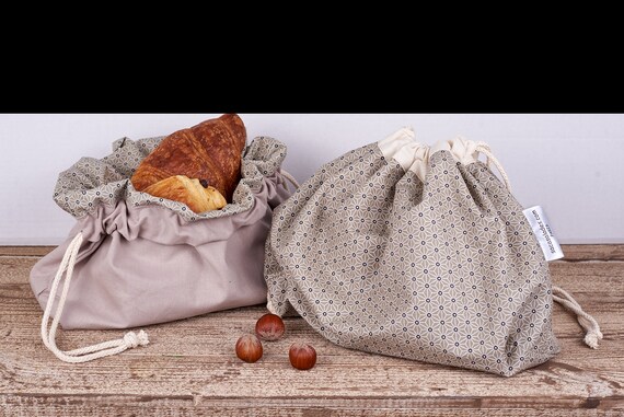 Brotbeutel Wendekorb Modell Kristo Sand aus Baumwolle und