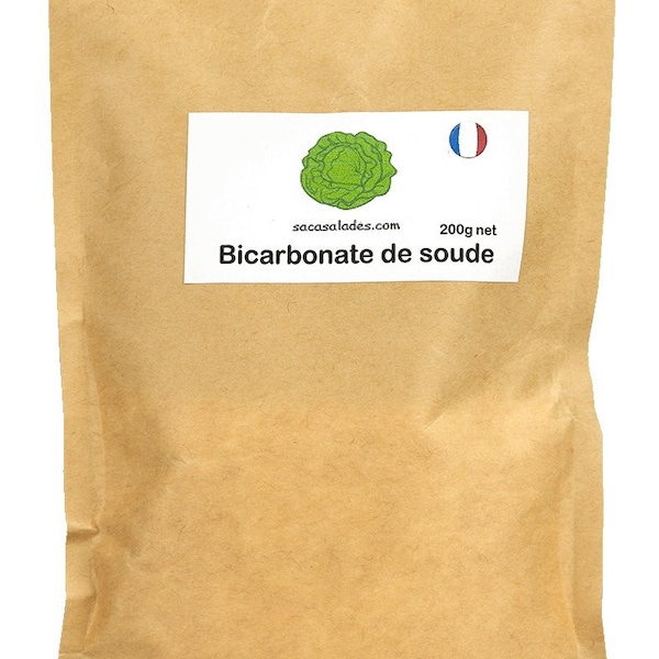 Bicarbonate de Soude 200g pour l'entretien de vos sacs et de votre textile de la maison NATUREL