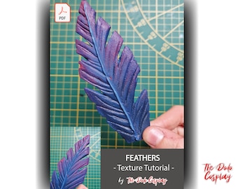 EVA Foam Feather Texture Tutorial PDF | Cosplay Feather Painting Guide | Digital Download