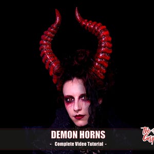 Handledning för demonhorn – Mönster för EVA-skumhorn, Cosplay och Halloween | Digital PDF