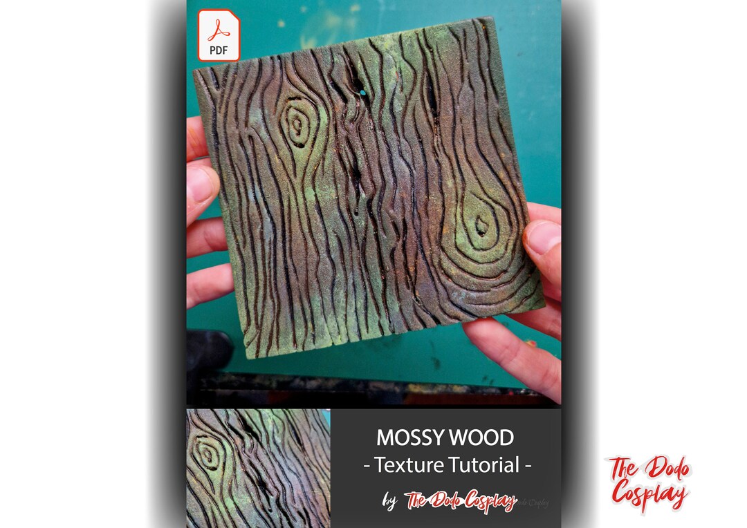 Mossy Wood (with EVA Foam) - Texture Tutorial - PDF DOWNLOAD - Etsy