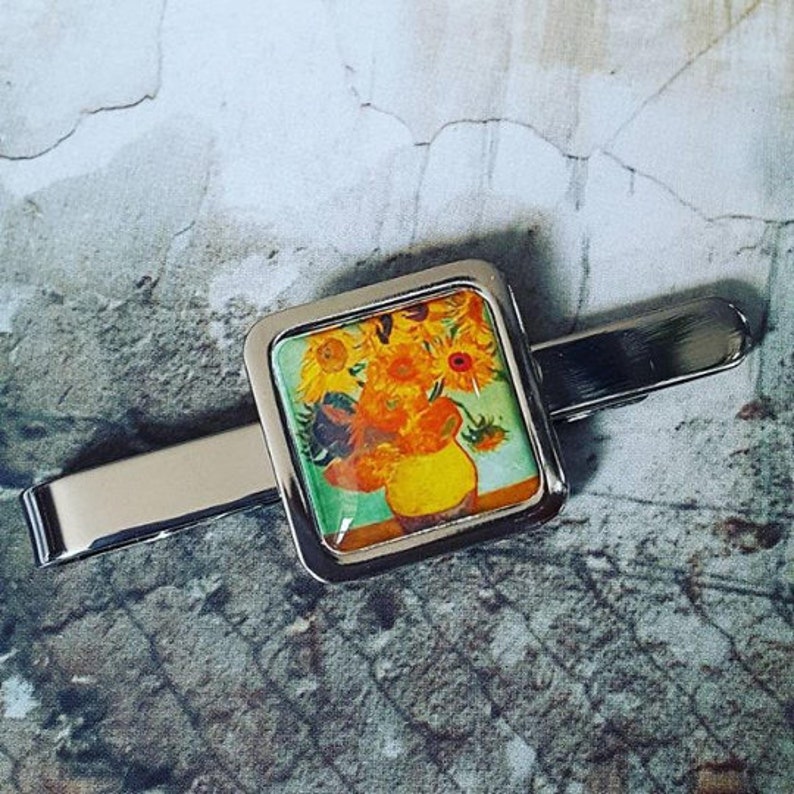 Van Gogh Sunflowers Tieclip image 1