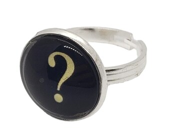 Question Mark Typewriter Key Ring