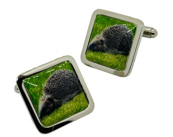 British Hedgehog Cufflinks