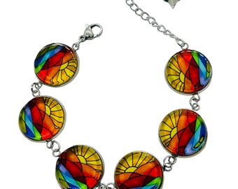 Art Deco Sunrise Bracelet