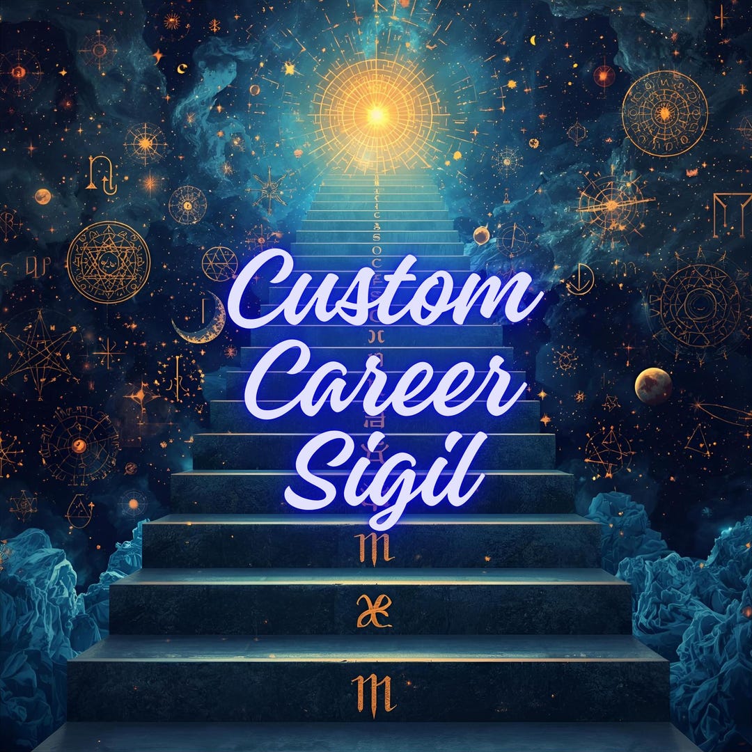 Personalized Career Rune • Custom Success Sigil • Wealth & Opportunity ...