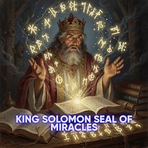 King Solomon Seal of Miracles | Ancient Solomonic Luck & Abundance Intention Sigil  Talisman PDF