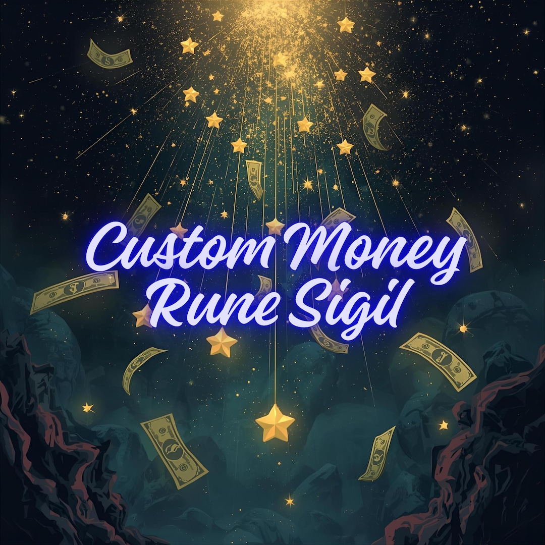 Custom Money Rune Sigil – Personalized Symbolic Design for Abundance ...