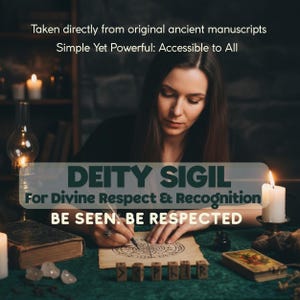 Deity Sigil: Ancient Ritual for Divine Respect & Recognition  Rune Symbol, Bindrune