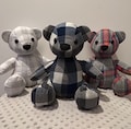 Custom Memory Bear Made from Clothing – Personalized Keepsake Bear – Memorial Gift – Handmade Heirloom