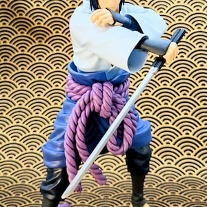 Naruto Sasuke Uchiha Grandista Figura Banpresto Bandai Anime Estátua colecionável Japão imagem 6