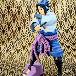 Naruto Sasuke Uchiha Grandista Figura Banpresto Bandai Anime Estátua colecionável Japão imagem 7