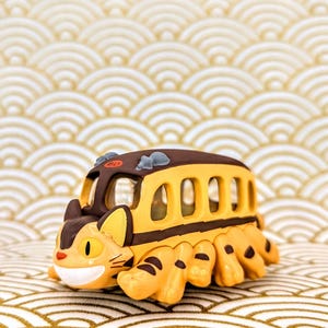Official Studio Ghibli Catbus Figure – My Neighbor Totoro Miniature – Japan Import Collectible Figurine – Rare Bus-on-Legs Decor