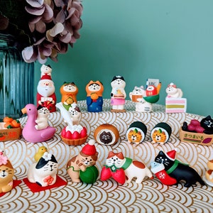 Authentic Japanese Kawaii Cat Figurines *Cat Lovers*Gift for cat lovers*Cat gift*Cat miniature*Ghibli *Totoro*Howl’sMoving Castle*Ponyo