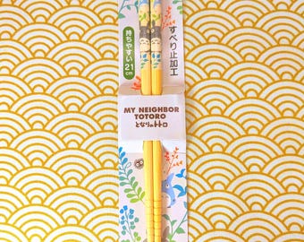 Baguettes mon voisin Totoro - Studio Ghibli - Baguettes japonaises en bois kawaii - Antidérapantes - Japon authentique