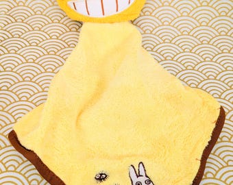 Authentic Studio Ghibli Catbus Face Towel – Hangable Totoro Microfiber Washcloth – Japan Import Kawaii Gift