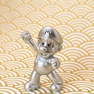 Nintendo Official Mario Figure – Nintendo Licensed Japan Import – Super Mario Collectible Toy – Metal Mario Rare Game Character Model
