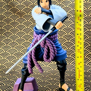 Naruto Sasuke Uchiha Grandista Figura Banpresto Bandai Anime Estátua colecionável Japão imagem 13