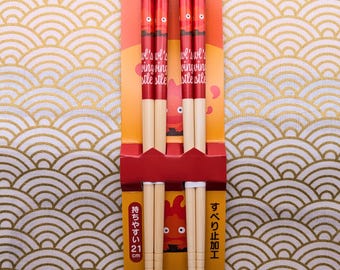 Calcifer Chopsticks (2 Sets) - Howl's Moving Castle, Studio Ghibli