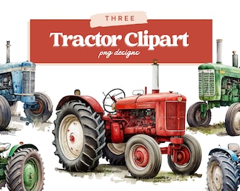 Farm Red Trattore PNG / Farm Clipart / Acquerello Trattore / Farm PNG / Truck Clipart / Farm Nursery Decor