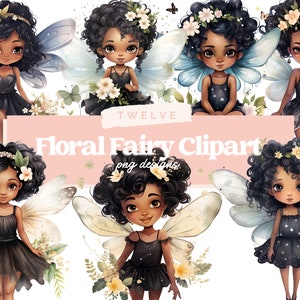 Rosa Fee Freunde Aquarell Clipart, Feen Clipart, Fantasy Clipart, Märchen Bundle PNG, Buchkunst, Instant Download, Sublimation