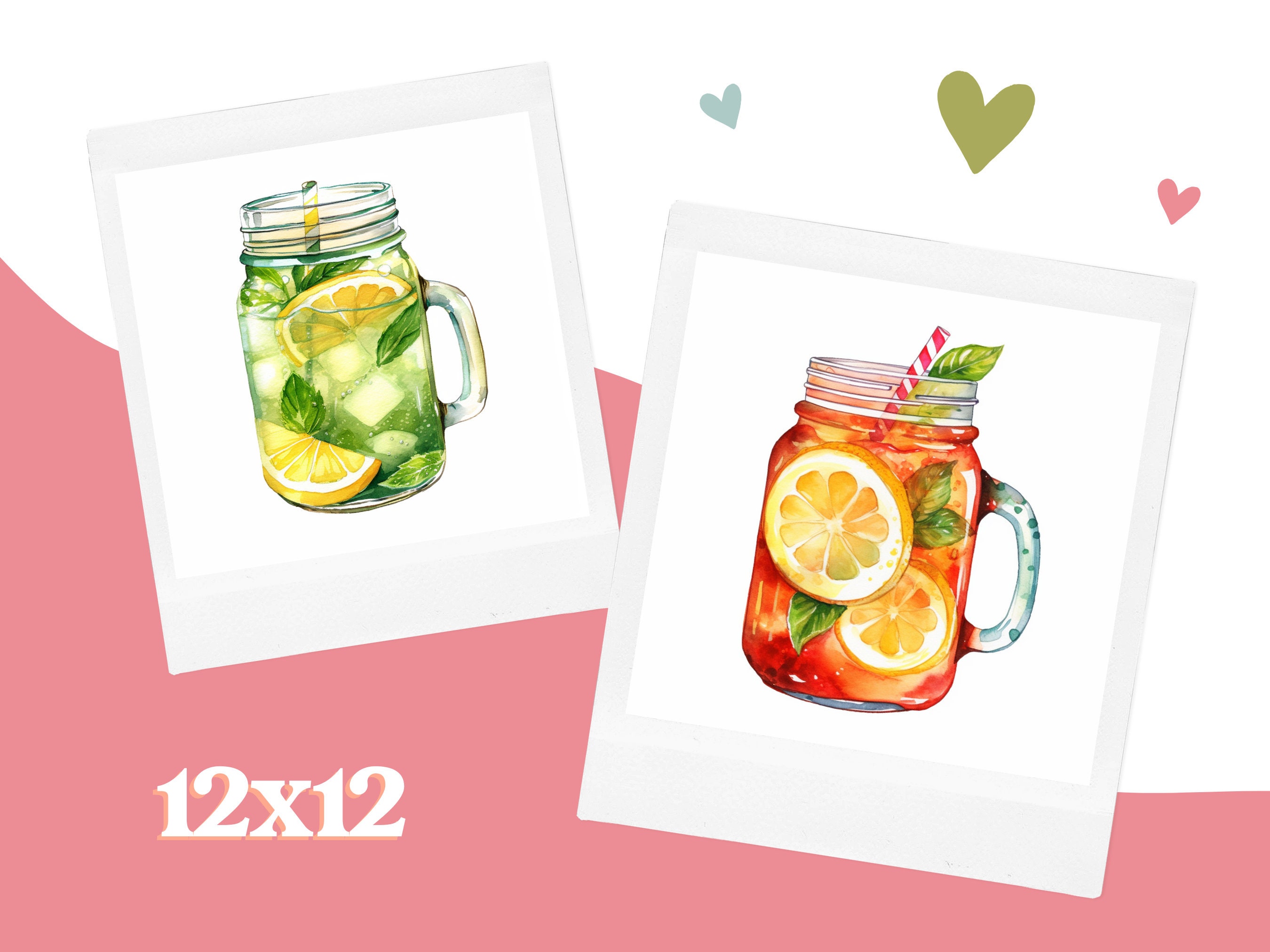 Iced Tea Clipart Bundle, Iced Tea PNG, Iced Tea Digital Image Bundle ...