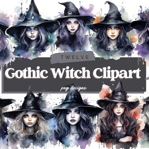 Gothic Witch Clipart, Witch Clip Art png, Magic Clip Art, Mystical Clipart, Witchcraft png Clipart, Pagan Clipart png, Mystical png