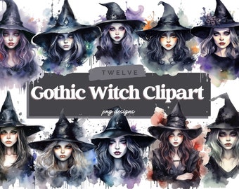 Gothic Witch Clipart, Witch Clip Art png, Magic Clip Art, Mystical Clipart, Witchcraft png Clipart, Pagan Clipart png, Mystical png