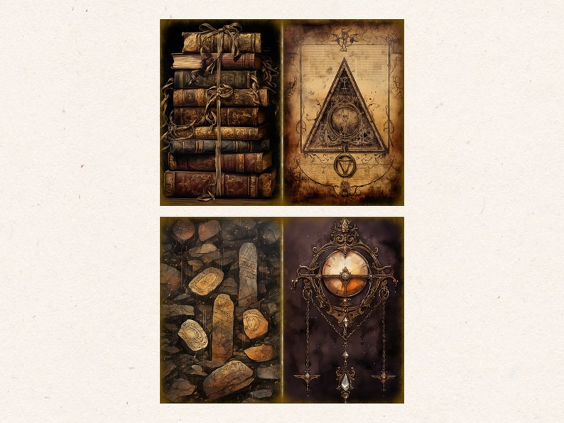 Fortune Teller Junk Journal Kit Tarot and Crystal Ball Junk Journal ...