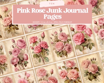 シャビー、空白の罫線入りジャーナルページ、ジャンクジャーナル用品