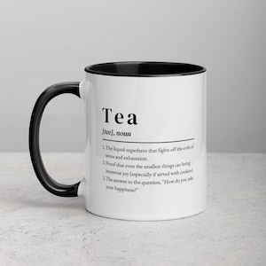 Tea Definition Mug, Tea Mug, Tea Lover Gift, Funny Tea Mug
