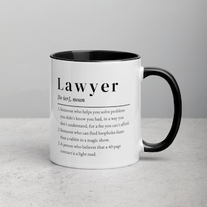 Lawyer Mug, Funny Lawyer Definition, Gift for Lawyer, Lawyer Coffee Mug, Law Office Gift